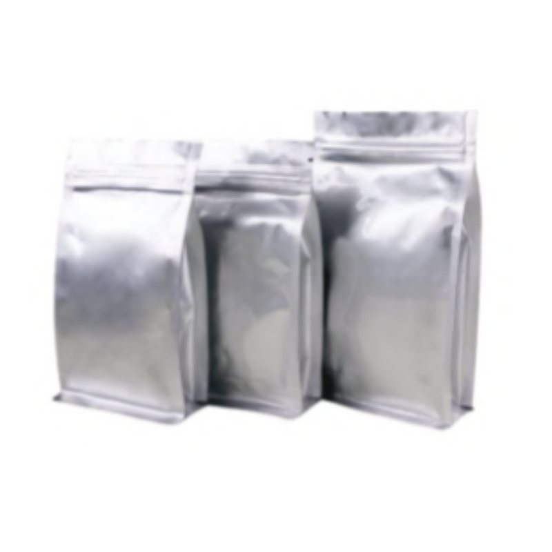 Flat bottom aluminum zip bags