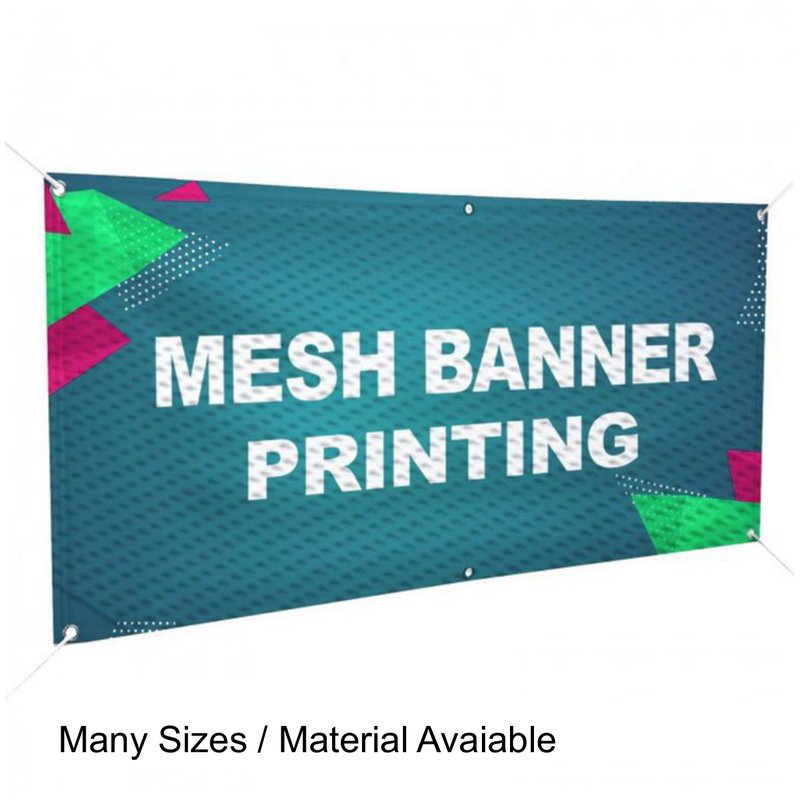 Printed mesh banners