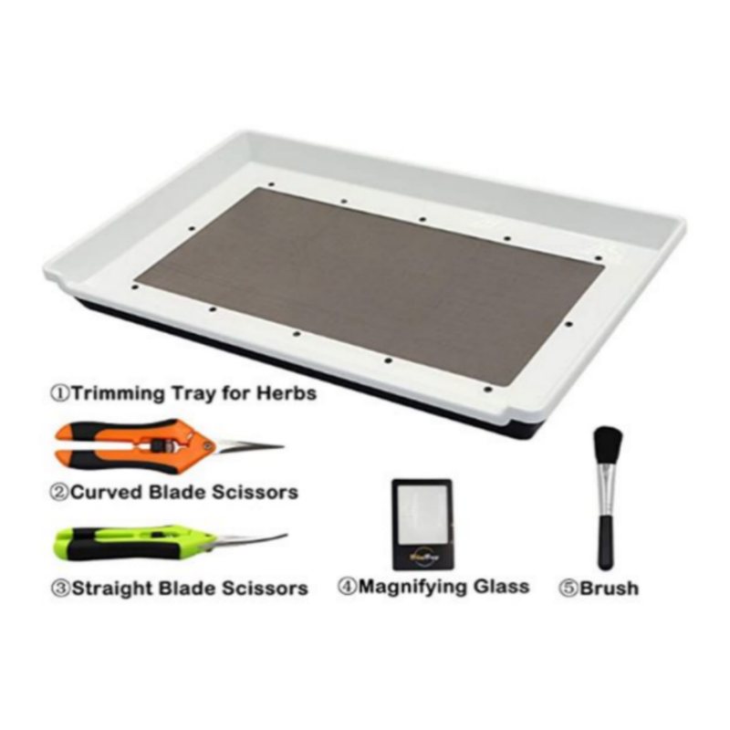 Flat trimming tray