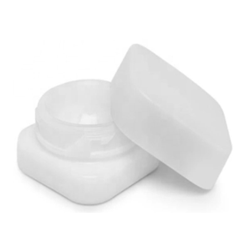 5 ml glass jars · Square 5 ml · black glass