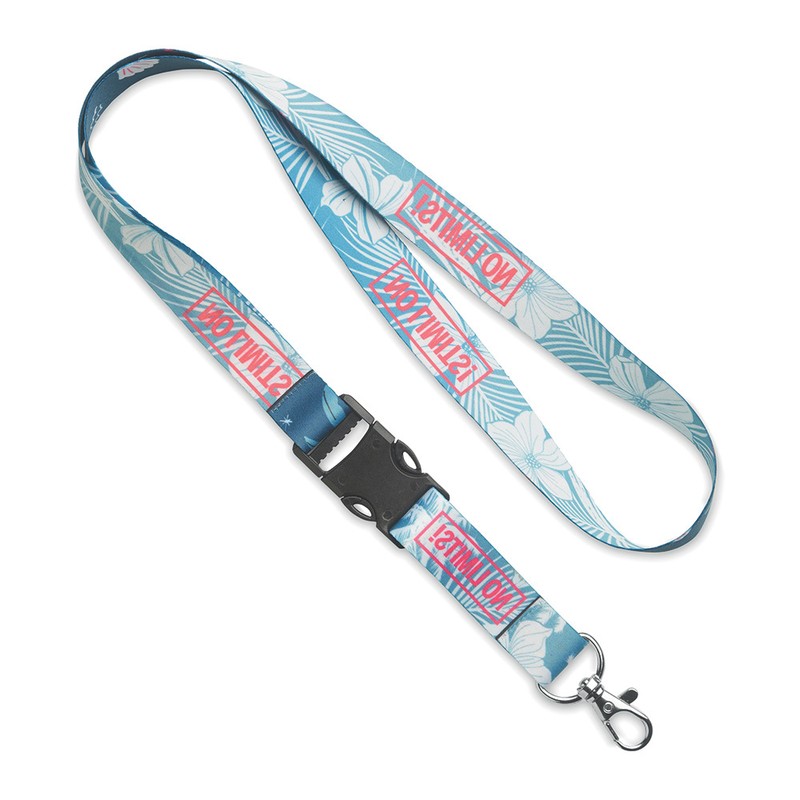 Custom detachable sublimation lanyard