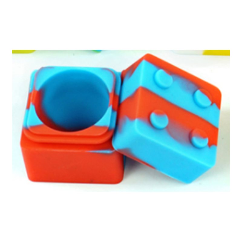 Cube silicone jar
