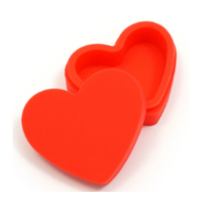 Heart silicone jar