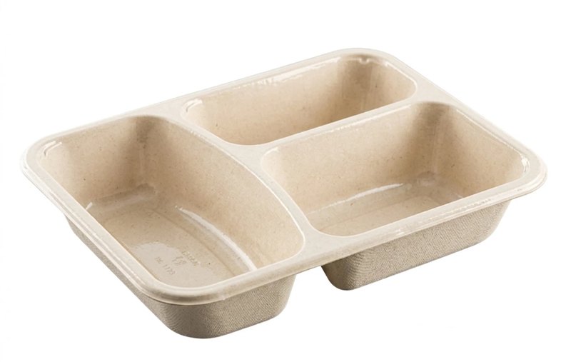 Heat-seal sugarcane tray